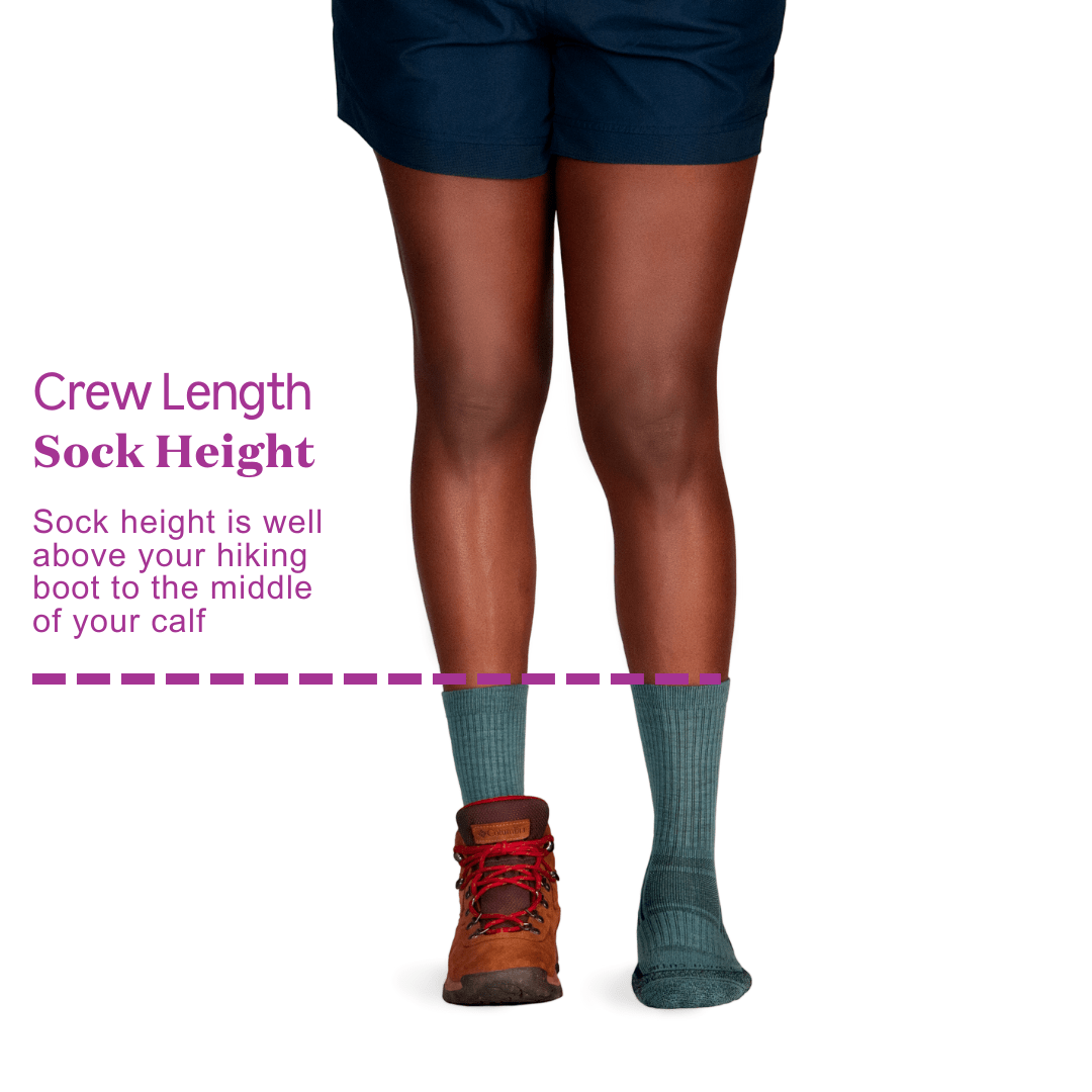 Eve Ladies Light Weight Merino Wool Hiker Crew - ToughCutie