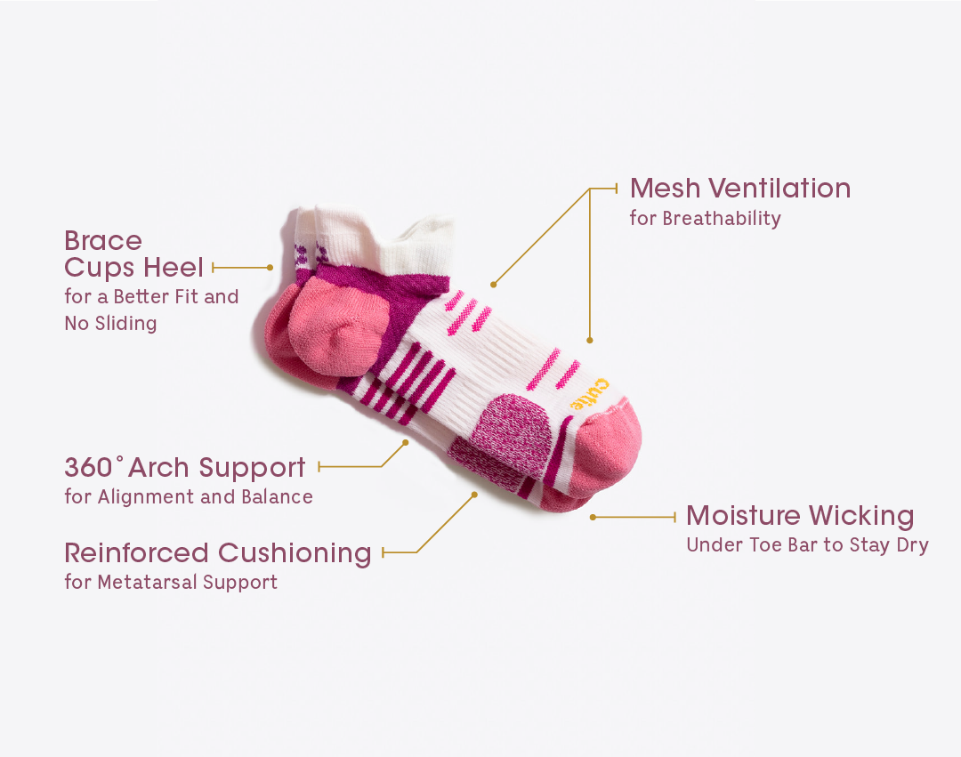 Features and benefits of tia run sock 